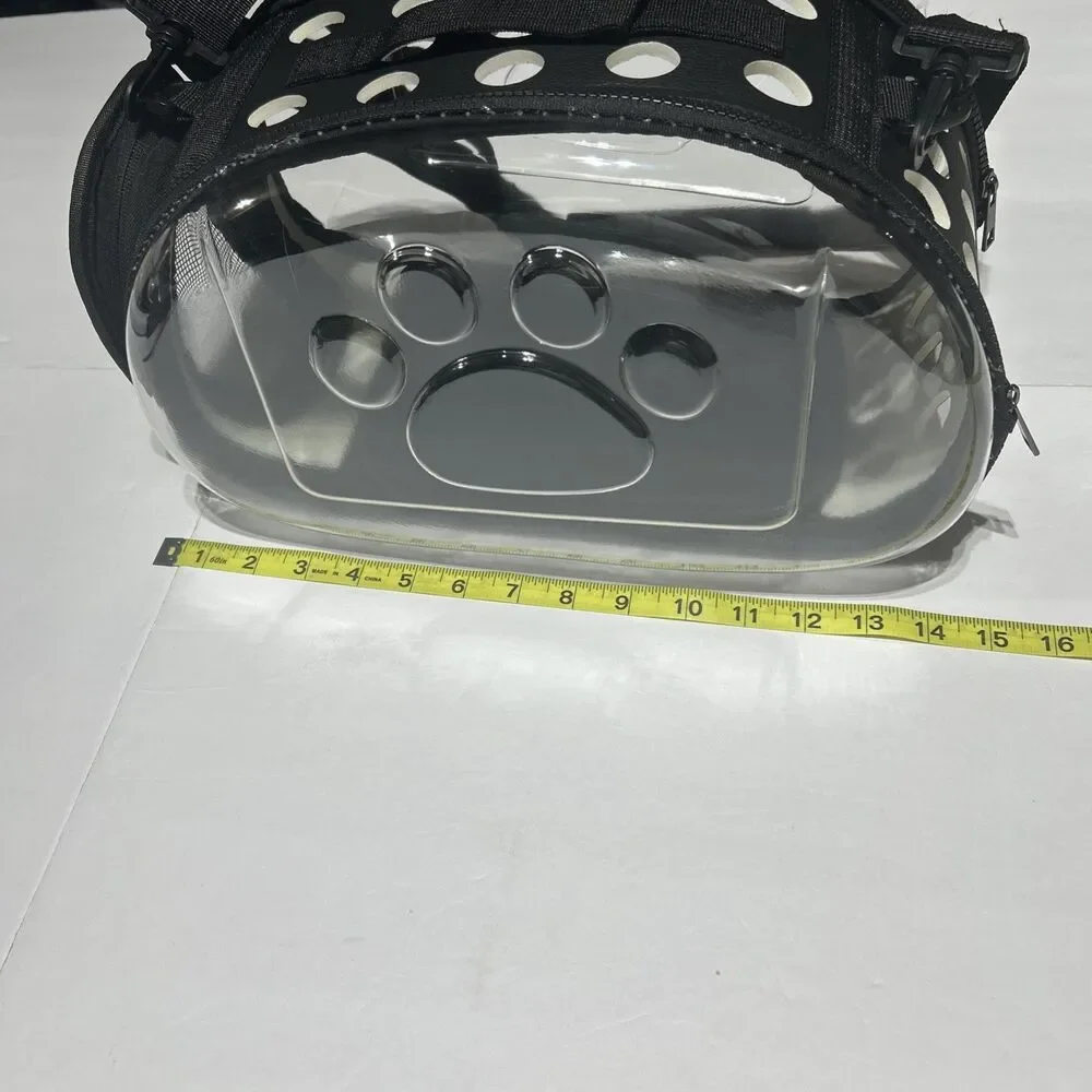 Portable Clear Pet Carrier Bag for Cat or Small Dog Breathable Travel Tote